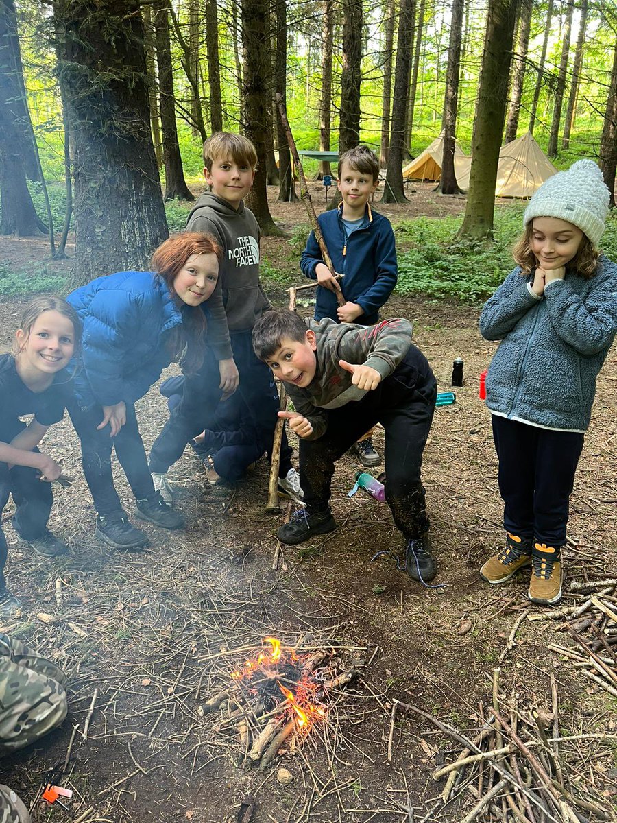 This morning Y5&6 are waking up to the sounds of the forest! @BushcraftOnline @CastleHowardEst #BPSNurture #BPSEngage #BPSAchieve #TeamBrabyns #independentschools #prepschool #privateschool #marple #marpleprepschool #privateschoolinmarple