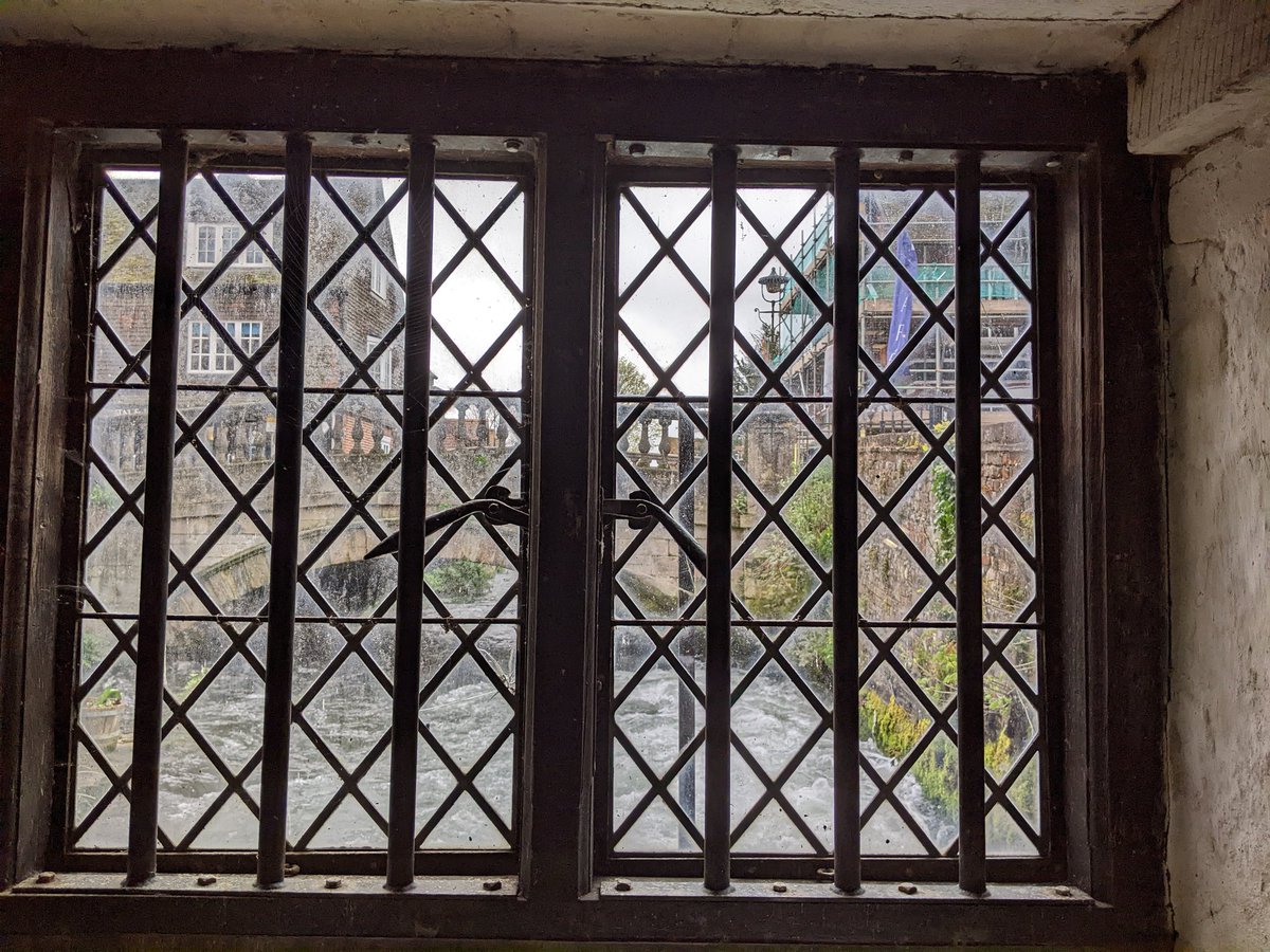 Looking out from the city mill in Winchester #WindowsOnWednesday
