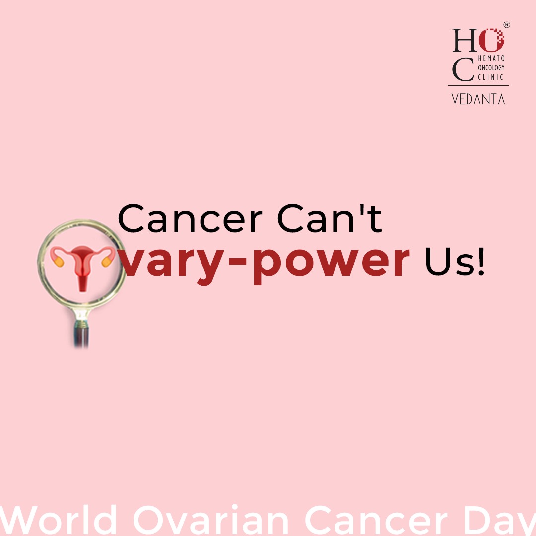 On World Ovarian Cancer Day, let's challenge misconceptions and ignite conversations that lead to lifesaving action. 
.
.
.
.
#hocvedanta #hoccancerhospital #hoc #hematooncologyclinic #cancerhospital #cancer #cancercare #cancersupport #happierlifetips #WorldOvarianCancerDay