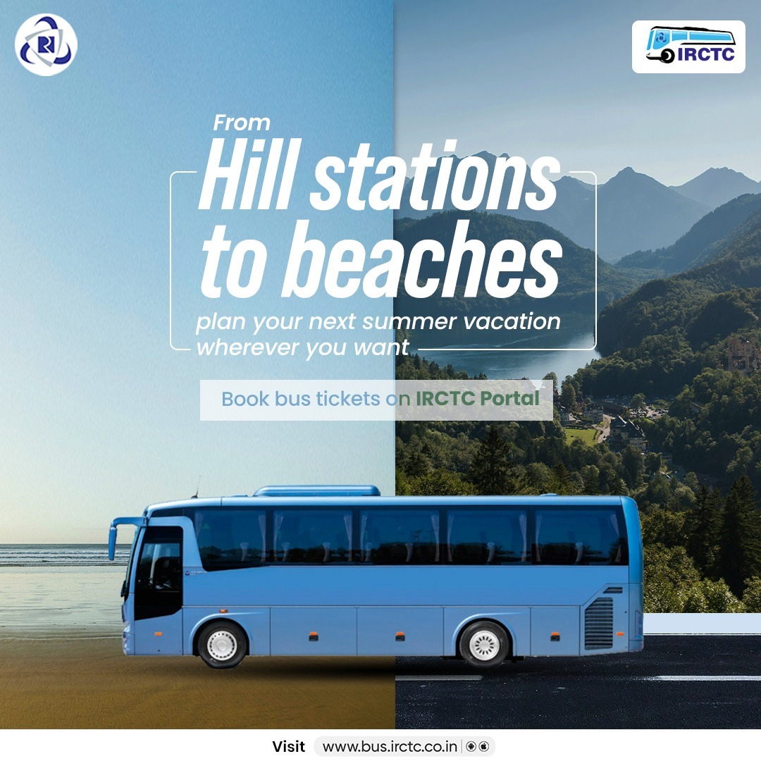 Whether you want to holiday at a hill station ⛰️ or near a beach 🏖️, plan bus journeys to spectacular summer destinations on the IRCTC portal.

Book bus tickets on bus.irctc.co.in

#dekhoapnadesh #Bus #BusTravel #Booking #explore #exploreindia #Vacation #holiday #life