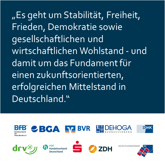 handelsverband's tweet photo. Mittelstandsverbände @mittelstand_der starten gemeinsamen Wahlaufruf zur #Europawahl: EU muss sich auf ihre Kernkompetenzen besinnen https://t.co/0XEqiK3Q6R https://t.co/TOfjYSOPm6