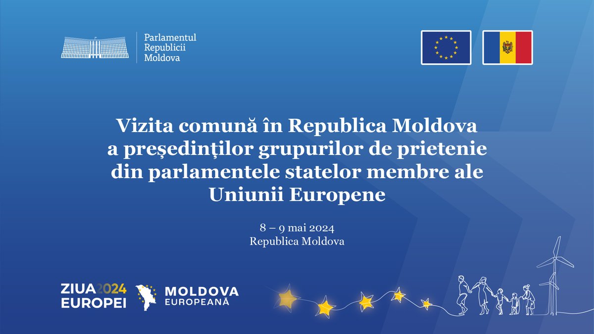 On Europe Day, the friends of the Republic of Moldova from the UE member states parliaments will reunite in Chisinau. 🔎 Details: shorturl.at/JKMPZ @EUinMoldova