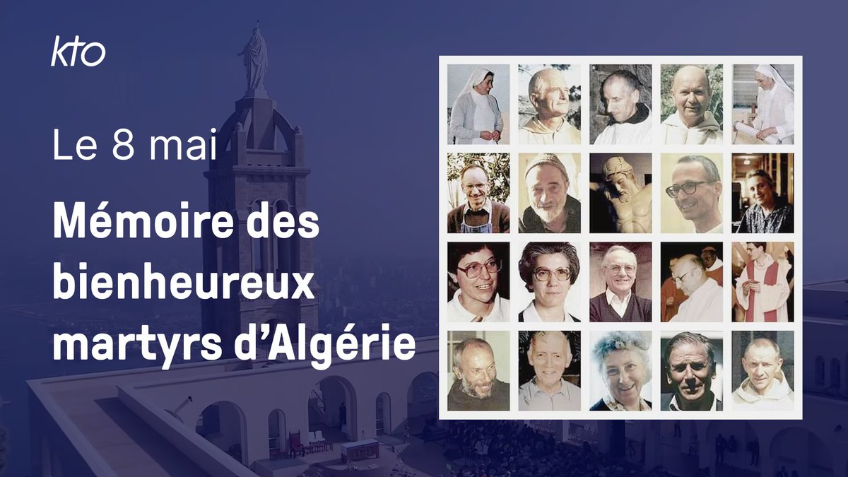 #8mai C’est aussi la fête des bienheureux #martyrs d'Algérie ! L'occasion de faire mémoire de ces vies données jusqu’au bout pour le Christ, pour la #fraternité. 👉ktotv.com/article/le-8-m…