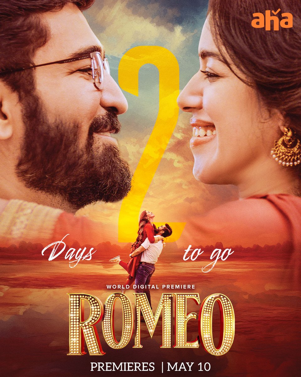 2 Days la therinjidum indha #Romeo 🌹vaachu avar Juliet-oda sendhaara ilaya-nu. 💓 #ROMEO Premieres this May 10th #RomeoOnaha @vijayantony @mirnaliniravi @actorvinayak_v @BarathDhanasek5 @prorekha @thinkmusicindia