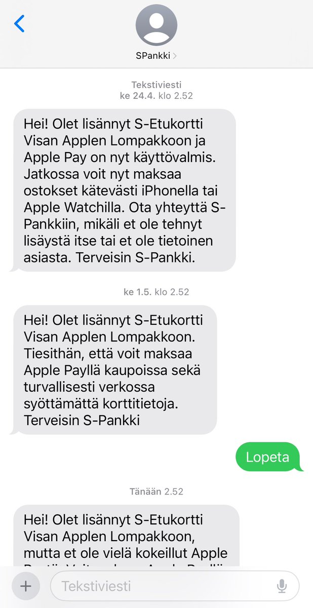 Kiva tietää näin aamukolmelta mutta voisitteko jo lopettaa <a href="/S_Pankki/">S-Pankki</a>