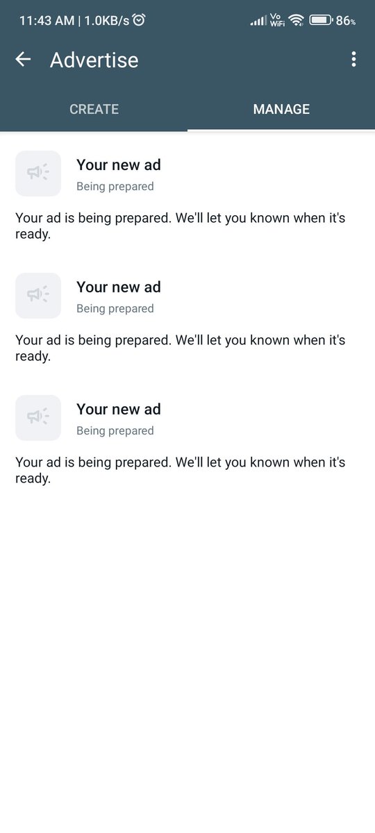 gotnocashe's tweet photo. @WhatsApp  need only one ad and i have balance amount and there is no option to delete two other ads and its been 30 minutes which not posted, this is my peek hours pls help https://t.co/XJiVFLZsD5