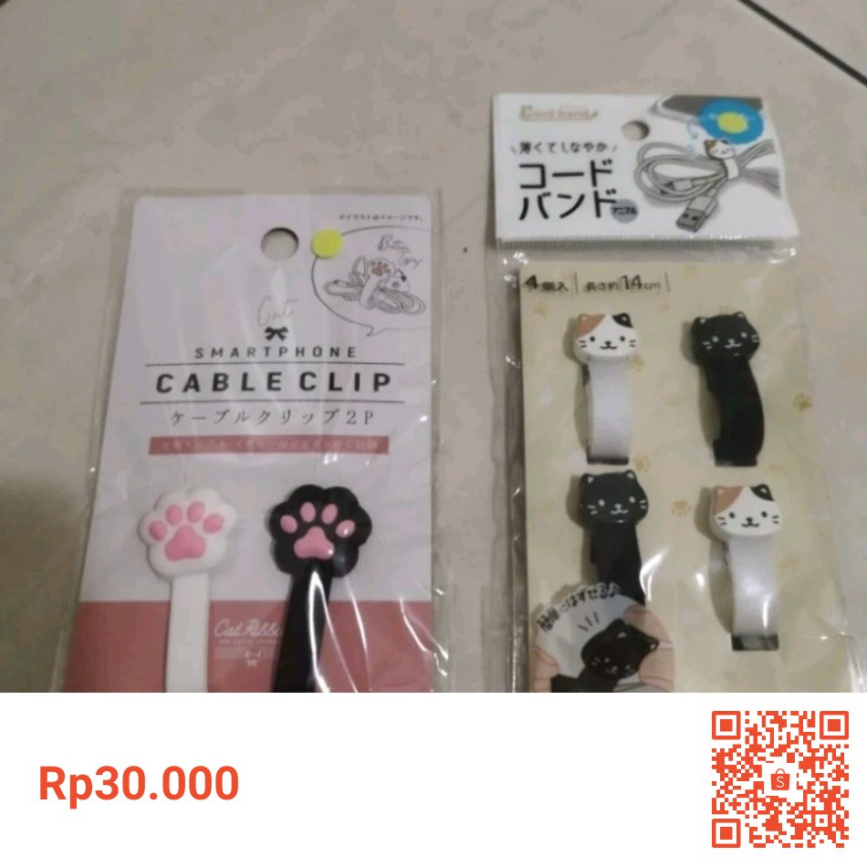 Saya menjual Smartphone Cable Clip seharga Rp30.000. Dapatkan produk ini hanya di Shopee! id.shp.ee/pNQgB75 #ShopeeID