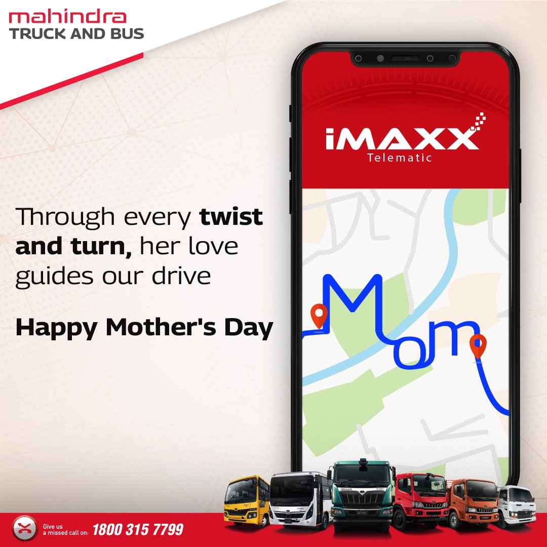 Through every journey in life, a mother's love remains the steady force behind the wheel. Happy Mother's Day to all the amazing moms steering us through life's journey!

#Mahindra #MahindraTruckAndBus #MothersDay