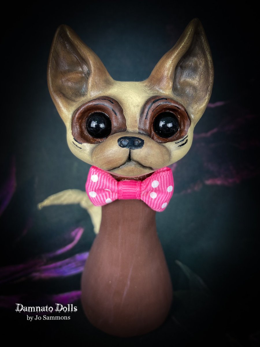 Cute little pups available in my Etsy shop linktr.ee/damnatodolls #doglovers #dogs #MHHSBD #TheCraftersUK
