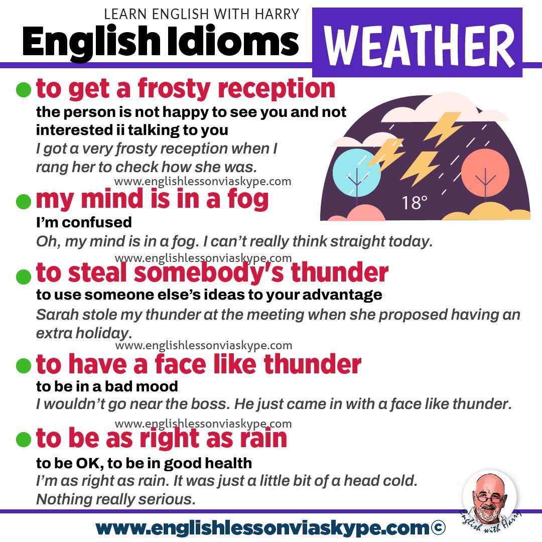 IDIOMS: Learn popular weather idioms in English. Click the link to learn more ➡️ bit.ly/3qgOgx3 

#LearnEnglish #ingles #inglesonline #IELTS #vocabulary @englishvskype