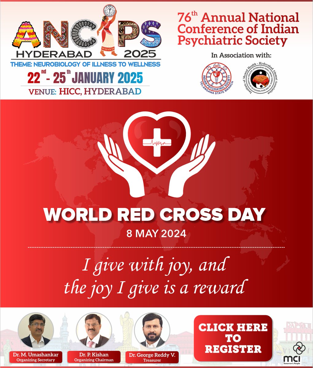 Today, we honor the heroes in red who bring hope, aid, and comfort to those in need. 

ANCIPS 2025 Hyderabad wishes Happy World Red Cross Day!

#ancips #Ancips2025  #RedCrossDay