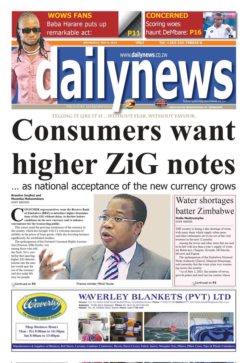 This headline screams trouble! People clamoring for more ZiG notes signals a loss of faith in our currency. Choosing cash over digital payments spells trouble for our economy and tax collection. Intambo ayithinti epharafinini. 
#2028IsTooFar