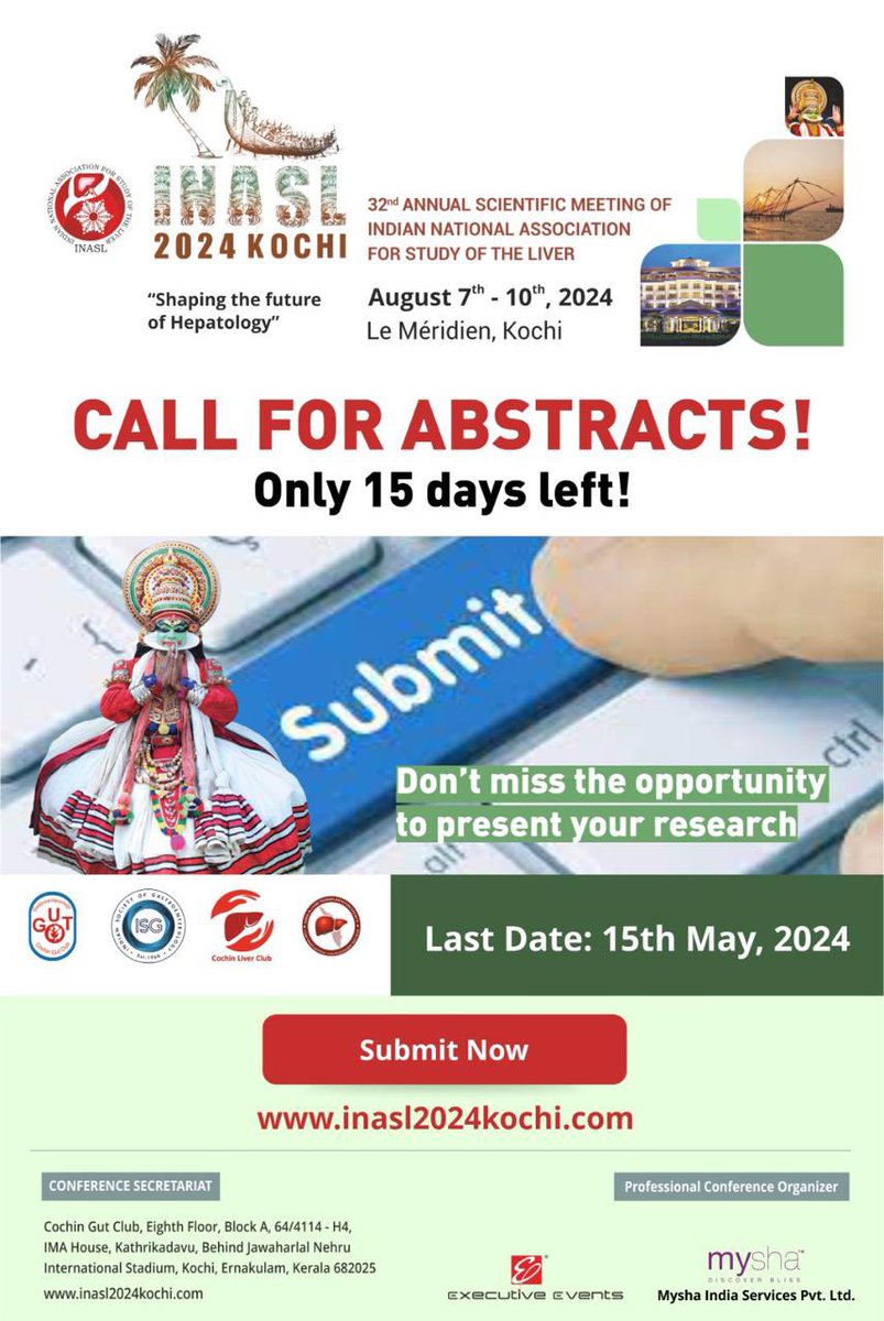 INASL2024 Kochi Annual meeting of Indian National Association for Study of Liver