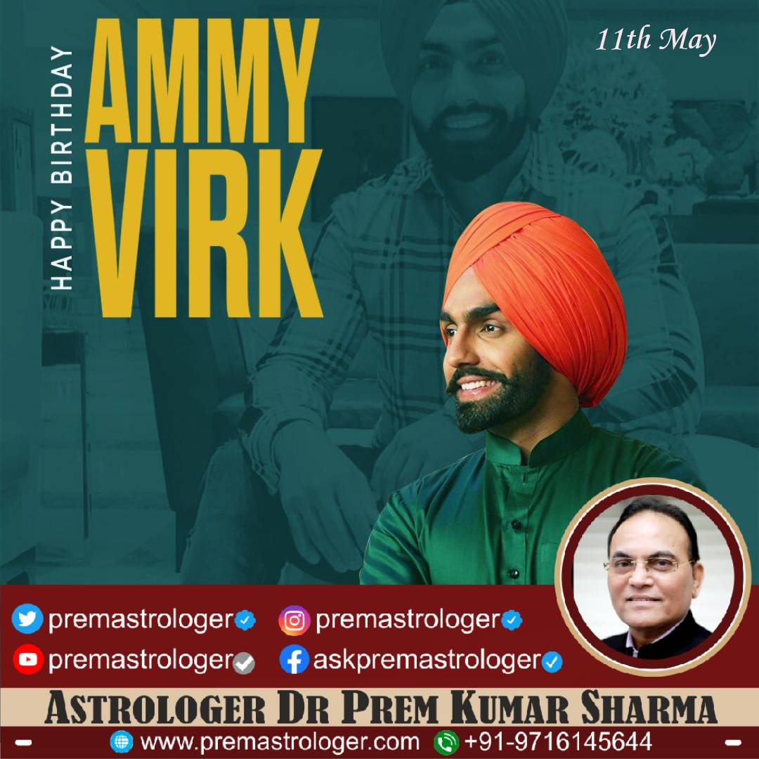 Sending tons of cheer to Punjabi actor & singer Ammy Virk Ji on his birthday! Your remarkable work in the film & music industry has charmed us all. Wishing you lots of success & happiness in the years ahead. May God shower his blessings upon you. @AmmyVirk #Singer #HappyBirthday