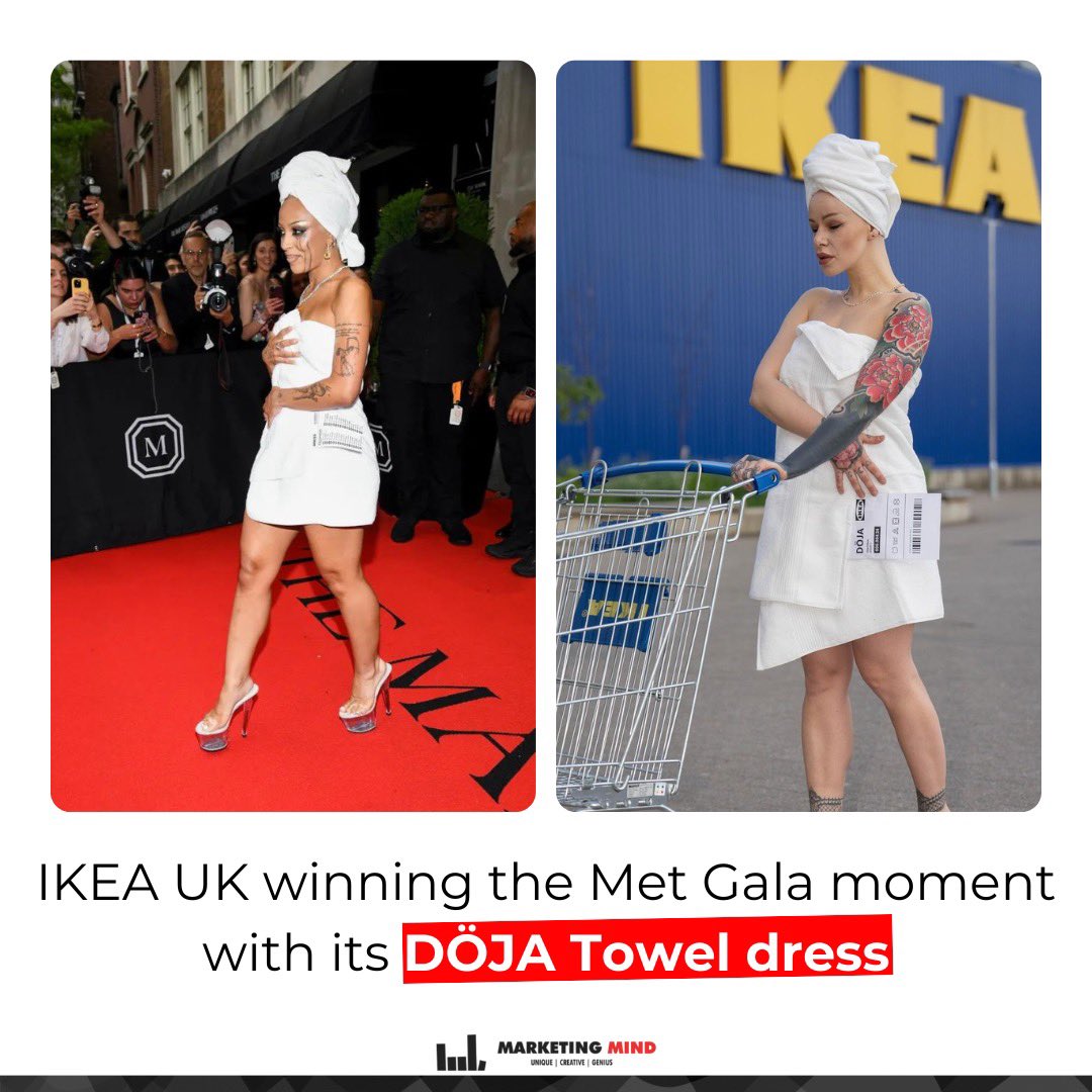 Doja Cat’s outfit in the 2024 Met Gala went viral, and IKEA quickly used reactive marketing to get attention.

#MarketingMind #DojaCat #WhatsBuzzing #Ikea