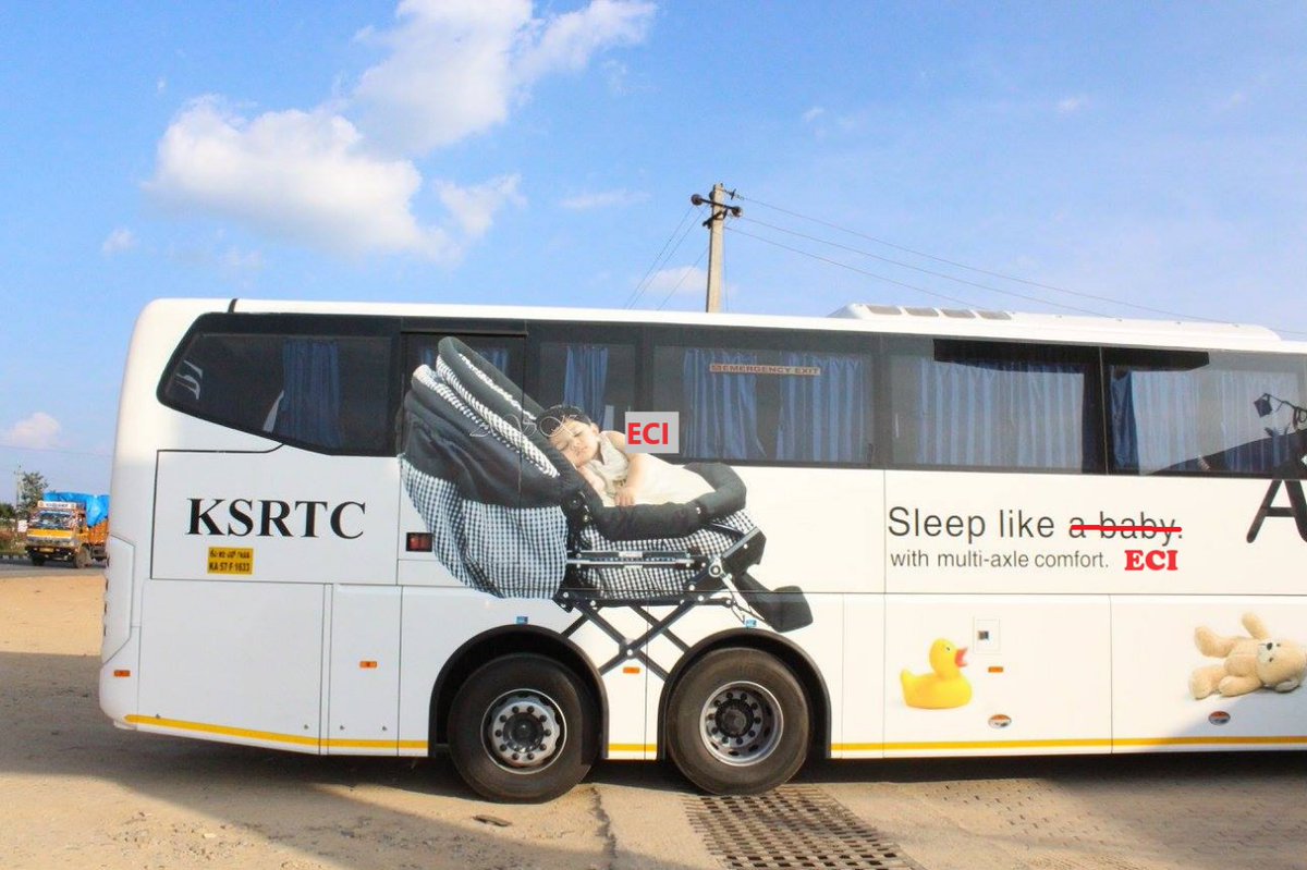 We heard Karnataka RTC has plans to release a new class of Luxury Coaches in which you can 'Sleep like ECI'. 

Is this true?