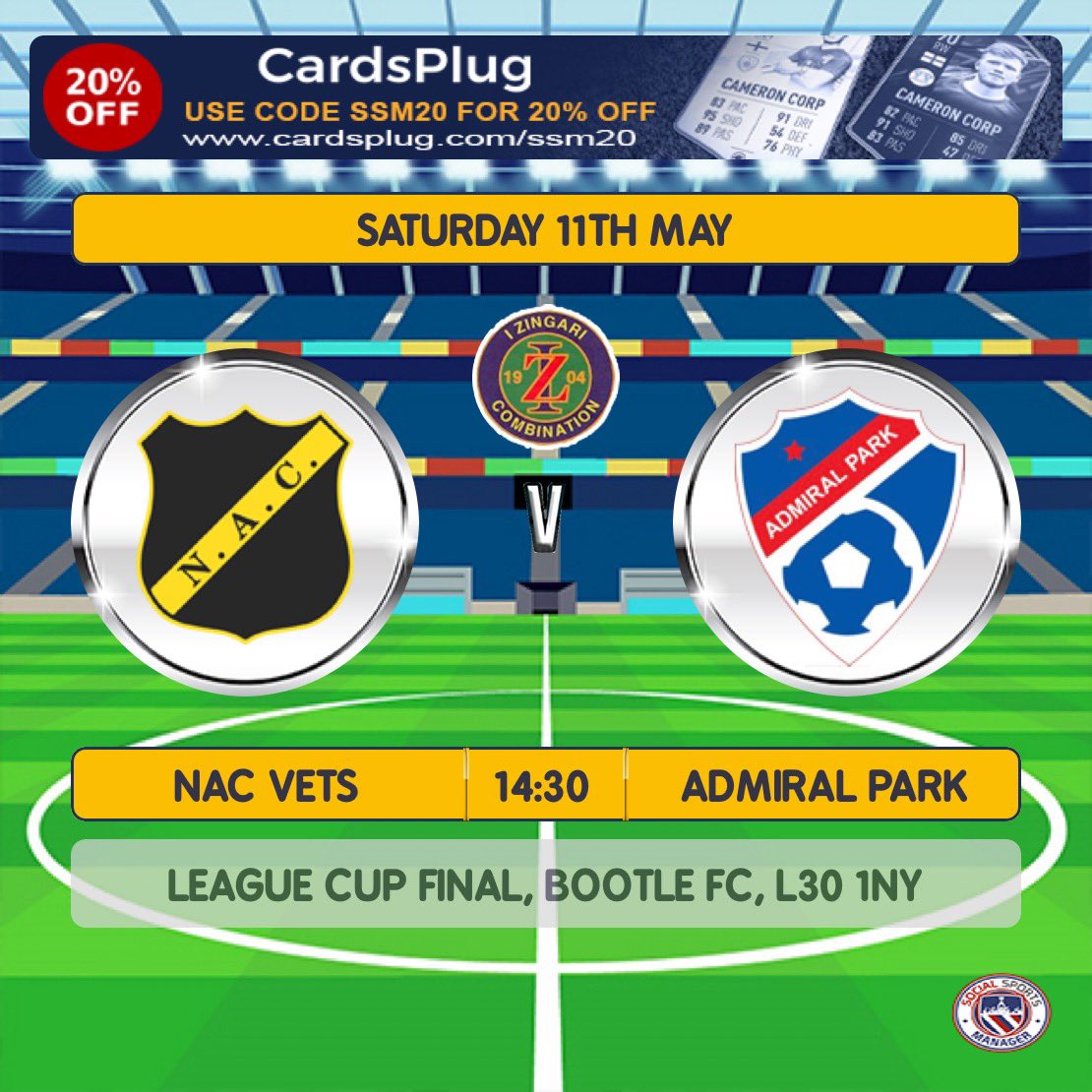 Saturday we travel to Bootle FC for the league cup final where we play @AdmiralParkVets.

This one should be a great game to end the season 💪🏻

#UTFN💛