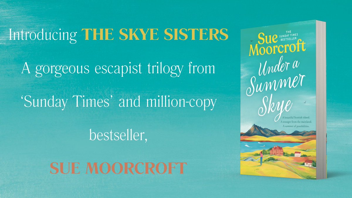 It's Publication Day Eve! #UnderASummerSkye, the first in the #SkyeSisters trilogy, will be published in the UK on 9th May 2024 and in Canada and the US on May 14th. #Preorder yours here: books2read.com/MoorcroftUASS #BookTwitter #paperback #ebook #audiobook