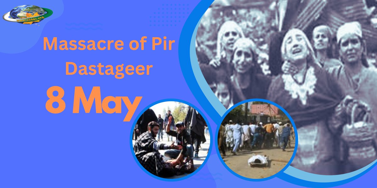 iddds2's tweet photo. Indian illegally occupied Jammu and Kashmir is observing the 32nd anniversary of the Pir Dastgeer massacre, a tragic incident in which 18 innocent civilians, including a father and his infant, lost their lives at the hands of Indian occupation forces in 1991.
#DGISPR 
#kashmir https://t.co/jUYoe6Xldn