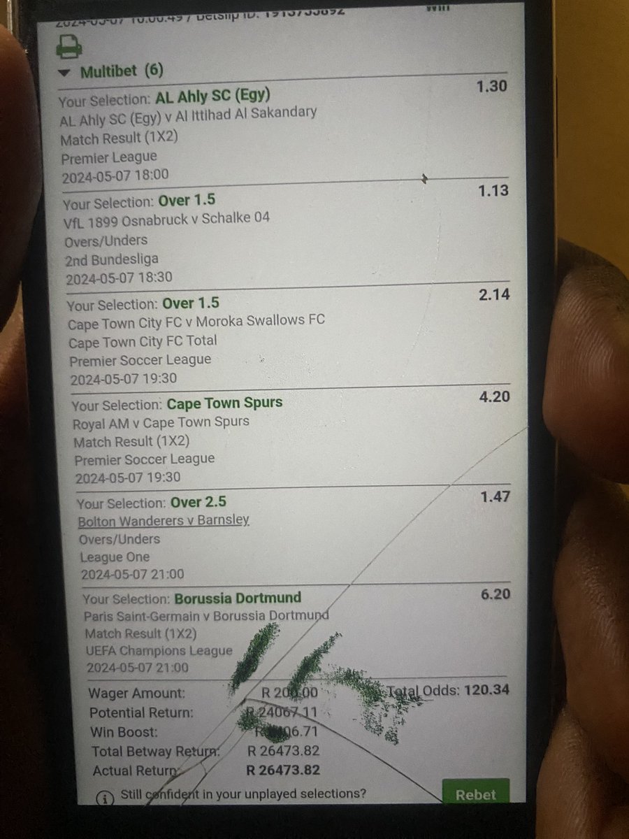 Congratulations to all my member that play with me 🎊🍾💰
120odds boom for midnight code 

Join and get code everyday with me

Join on WhatsApp and get code
wa.me/+2349121278833
Click the link to join

#betway #betwaycodes #betwaysquad @Betway_za @Hollywoodbets @WorldSportsBet