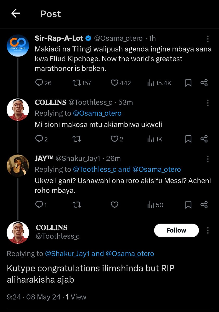 Osama_otero's tweet photo. Lakini mbona mtu afikirie hivi? https://t.co/wsYtsv4CSe