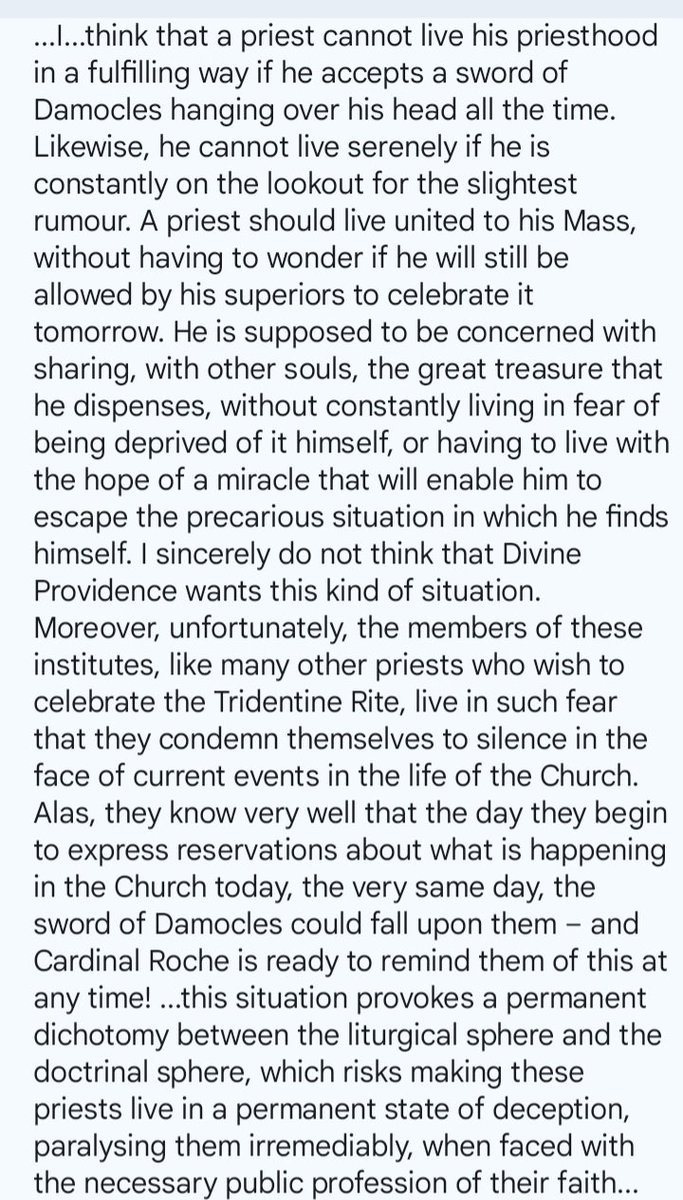 Don Davide Pagliari , the Superior General of the FSSPX,in an interview released on 5th May, assessed the current relationship between the Indult institutes and the current Pontificate in the light of Traditionis Custodes (quite charitably as it happens). @SSPXEN