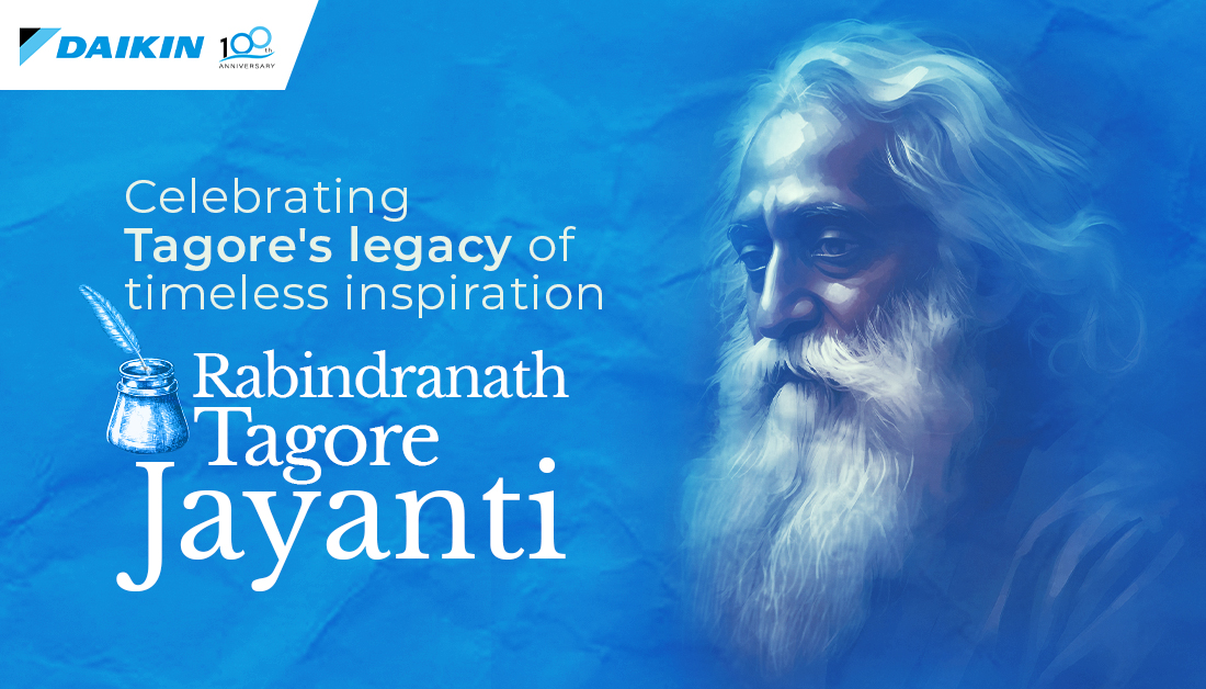 Come together as we honour Tagore's enduring legacy of inspiration. Rabindranath Tagore Jayanti 2024!

#TagoreJayanti #TagoreJayanti2024 #Daikin #DaikinIndia #InnovatingForChange #InnovatingGoodness #Care #SwitchOnCare #CareSpecialist