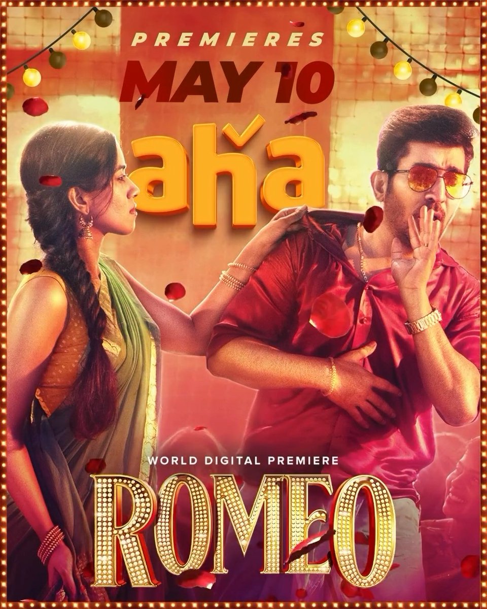 Tamil Film #ROMEO Streaming From 10th May On #AhaVideo.
Starring: #VijayAntony, #MirnaliniRavi, #YogiBabu, #VTVGanesh, #Ilavarasu, #ThalaivasalVijay, #SreejaRavi & More.
Written & Directed By #VinayakVaithianathan.

#ROMEOOnAha #TamilMovie #OTTUpdates #OTTFilms #AllInOneOTT