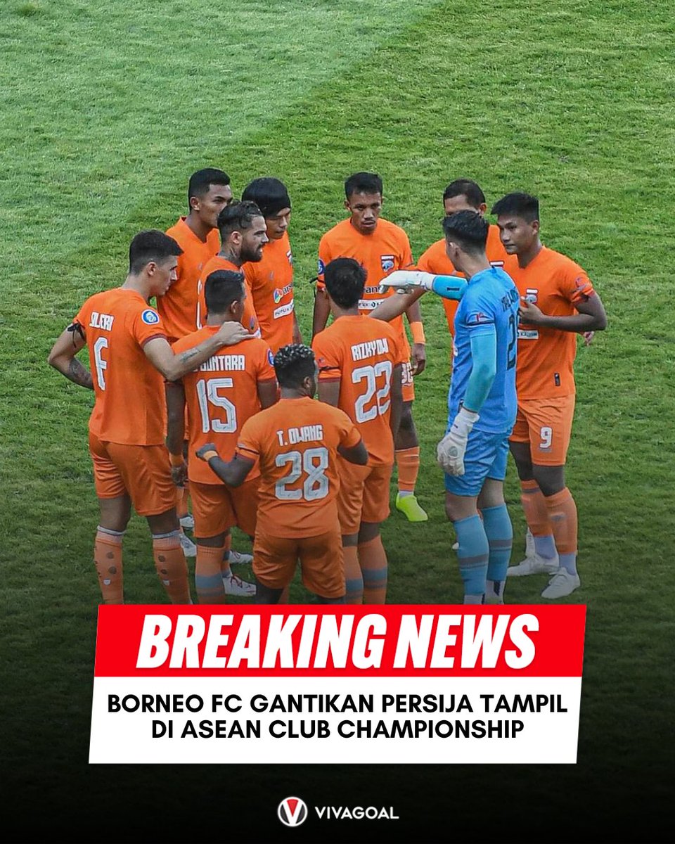 🚨Borneo FC akan menjadi wakil Indonesia di ASEAN Club Championship menggantikan Persija Jakarta. Borneo FC dan PSM Makassar menjadi dua tim yang mewakili Indonesia di kompetisi klub-klub Asia Tenggara tersebut. Goodluck👏 📸 Borneo FC
