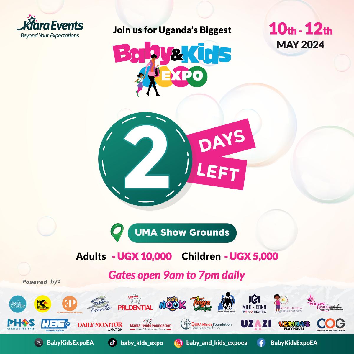 Two days left to the #BabyAndKidsExpo24