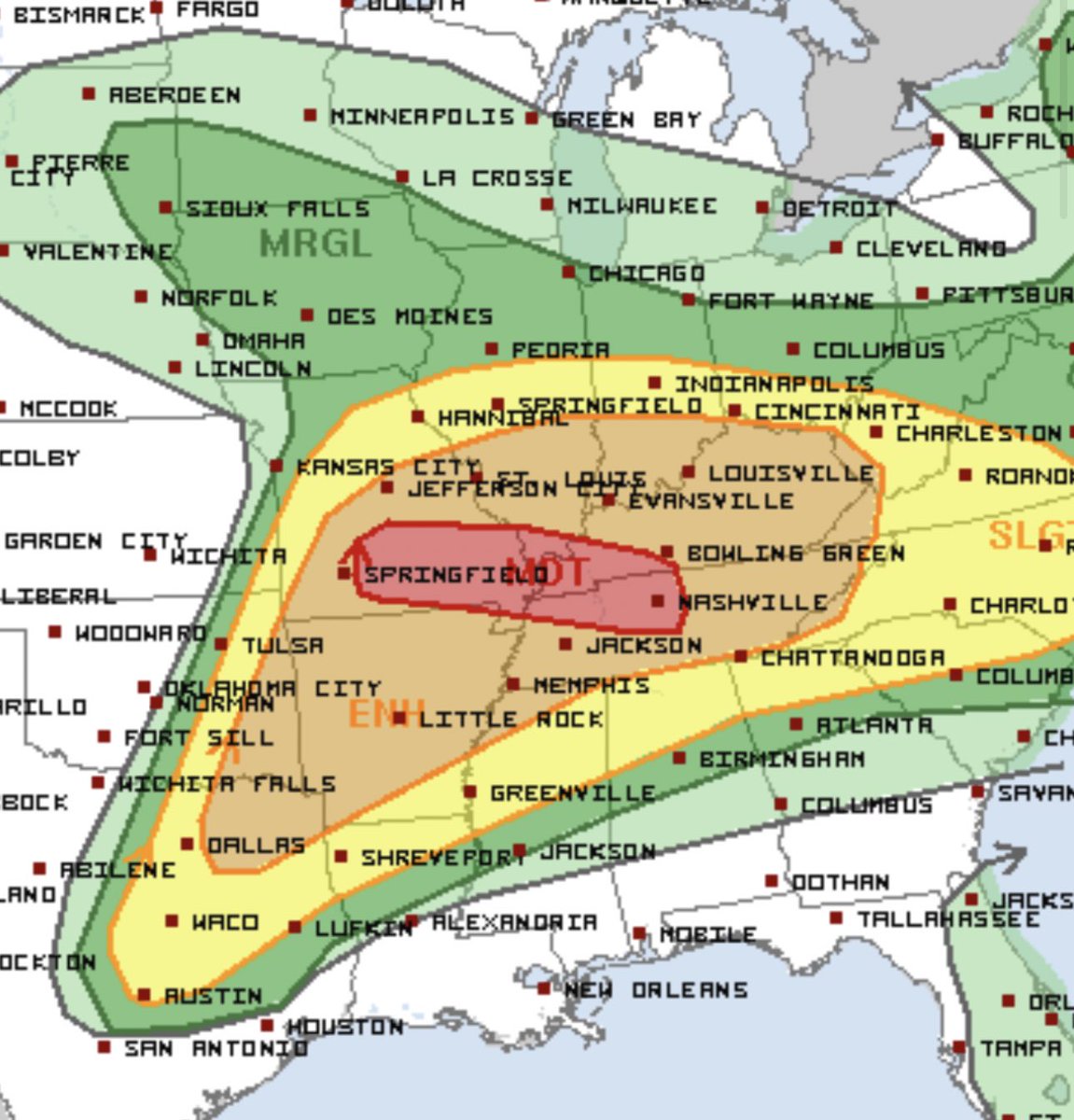 MODERATE RISK for all hazards severe weather including a threat of strong tornadoes across southern MO, IL into western KY/TN! We are back in the field with the Dominator 3 and will be in full #tornado intercept mode tomorrow, with the goal of recording surface wind and pressure…