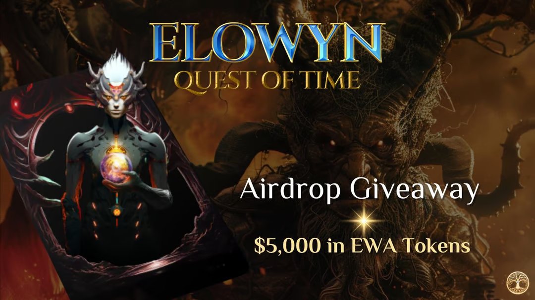 New airdrop: Elowyn (EWA) Total Reward: $5,000 worth of EWA Rate: ⭐️⭐️⭐️⭐️ Winners: 800 Random & Top 50 Distribution: after listing Airdrop Link: gleam.io/bT1QV/elowyn-e… #Airdrop #Airdrops #Airdropinspector #Polygon #MATIC #Elowyn #EWA #CryptoTokens #GleamAirdrop #GleamGiveaway…