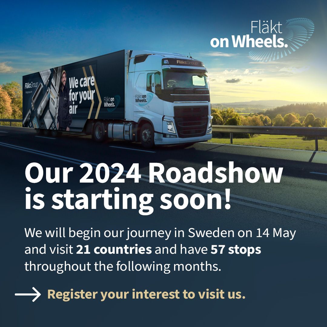Not long now. Our 30-week roadshow, starting in Sweden, begins next week.

We are on a mission to improve indoor air quality.

We would love to see you. Register your interest in this event and find out more here: eu1.hubs.ly/H08_mhj0