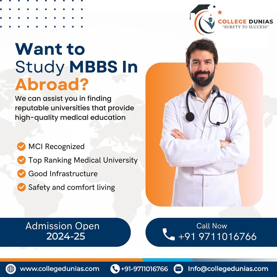 Embark on your global medical journey with Collegedunias! 🌍✈️ Explore top-notch MBBS programs abroad and pave your way to a rewarding medical career. Let us guide you through every step of the process!

#mbbs #mbbsabroad #mbbsinabroad #mbbsconsultants #educationalconsultant