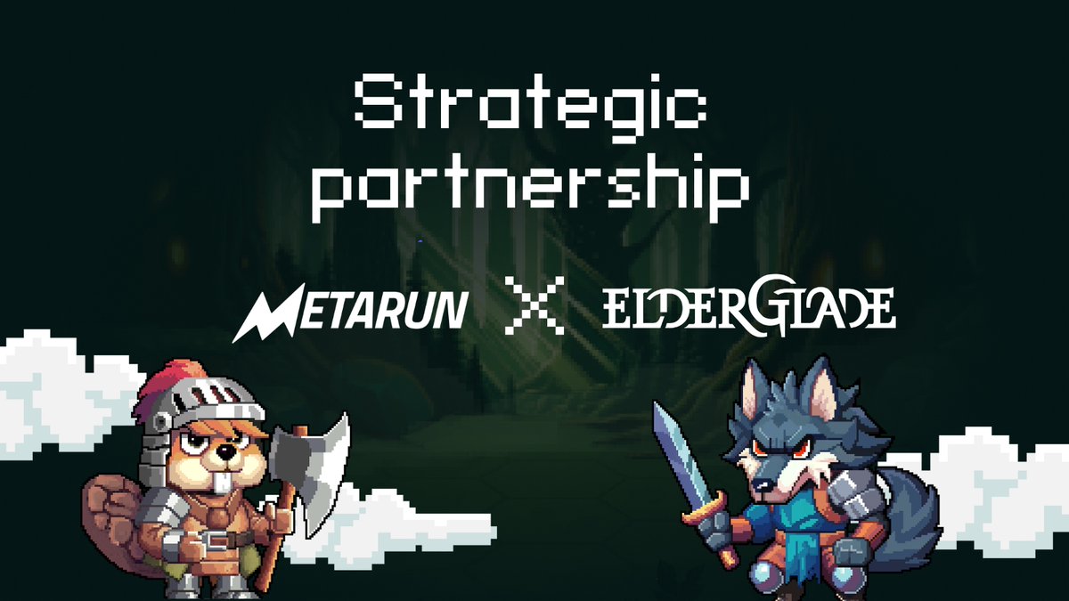 🦊Strategic Partnership🦊 @Elderglade 🤝 @MetarunGame Happy to announce that Elderglade and Metarun will explore new frontiers in gaming and NFTs, expanding the game's reach and improving player experience. #Metarun is a free-to-play, character-based multiplayer runner game