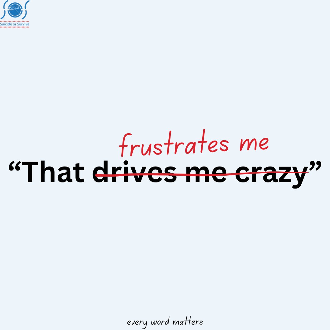 Let's rethink our language choices. Words like 'crazy' can perpetuate stigma and hurtful stereotypes surrounding mental health. By choosing more neutral and respectful language, we promote a culture of empathy and understanding. Every word matters 💙