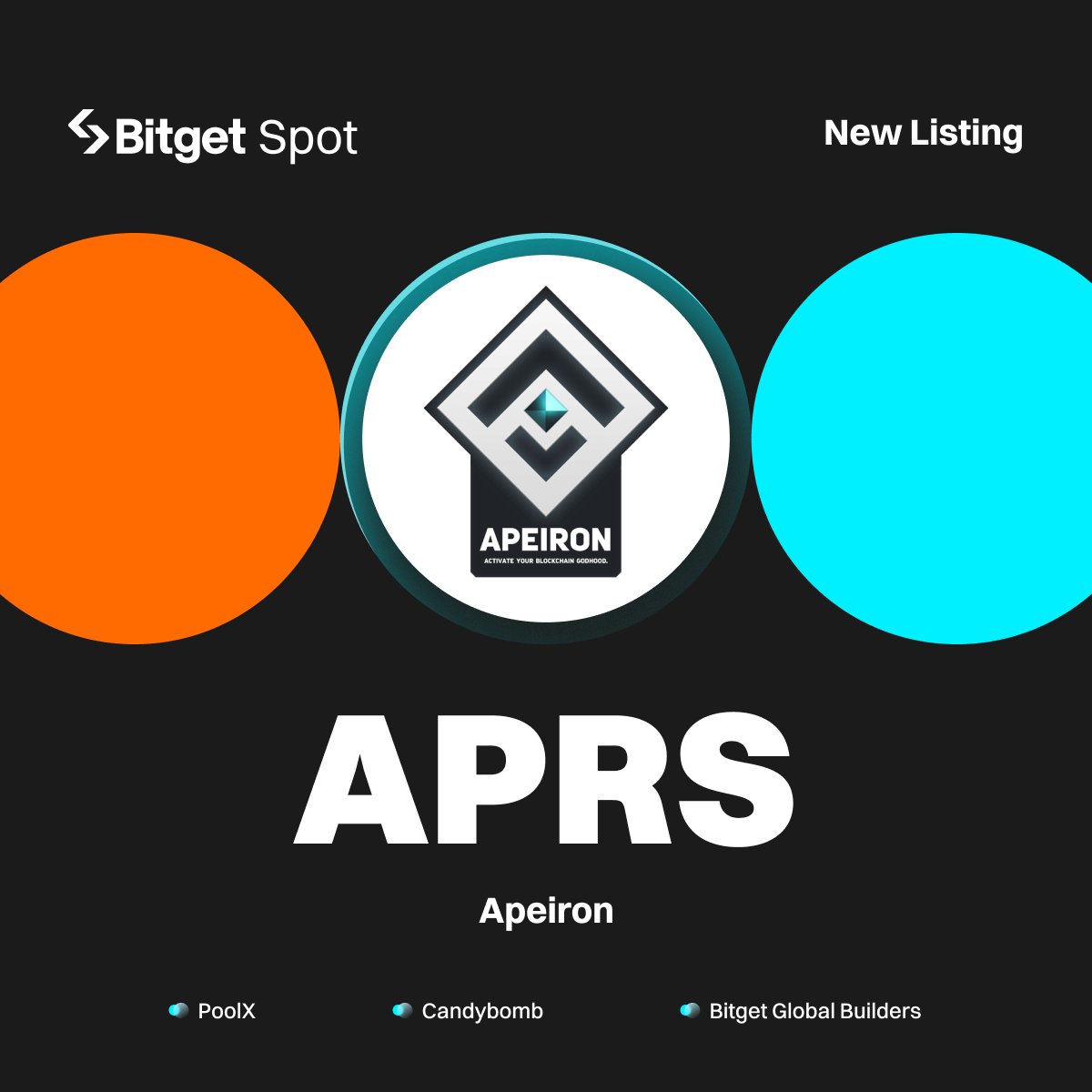 New Listing - $APRS @ApeironNFT

#Bitget will list APRS/USDT with 410,700 APRS up for grabs!

🔹Deposit: opened
🔹Trading starts: May 9, 7:00 AM (UTC)

More details: bitget.com/en/support/art…

#APRSlistBitget