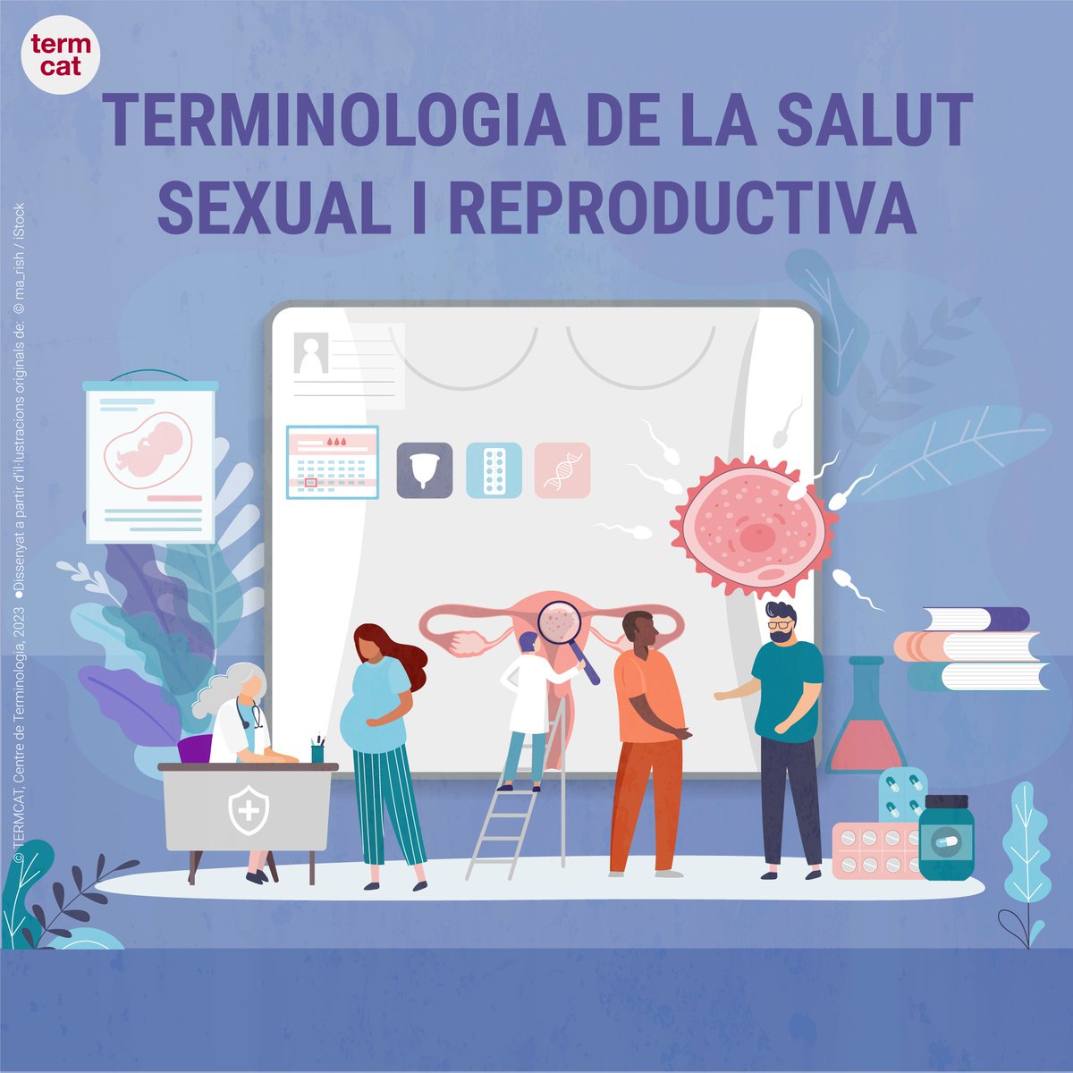 🔵 Dia Mundial del Càncer d'Ovari El càncer d'ovari es diagnostica generalment en estadis avançats, ja que els símptomes es confonen amb patologies benignes de l'abdomen. Consulteu la Terminologia de la salut sexual i reproductiva 👇 termcat.cat/ca/diccionaris…