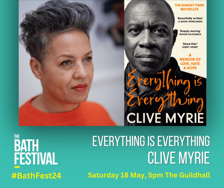 Looking forward to @TheBathFestival. I’ll be there on 18th May speaking to @CliveMyrieBBC and @ladycariad On 19th May I will be talking memoirs with Tracy King. Come join us! #WithoutWarningAndOnlySometimes