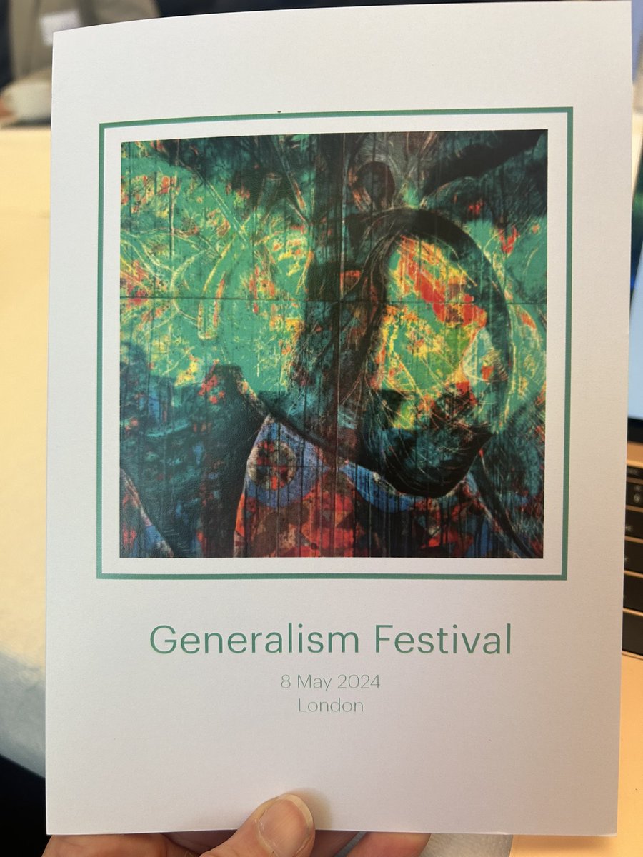 Generalists as not just gate keepers but also gate openers - an exciting day ahead at the Festival of Generalism #generalismfest