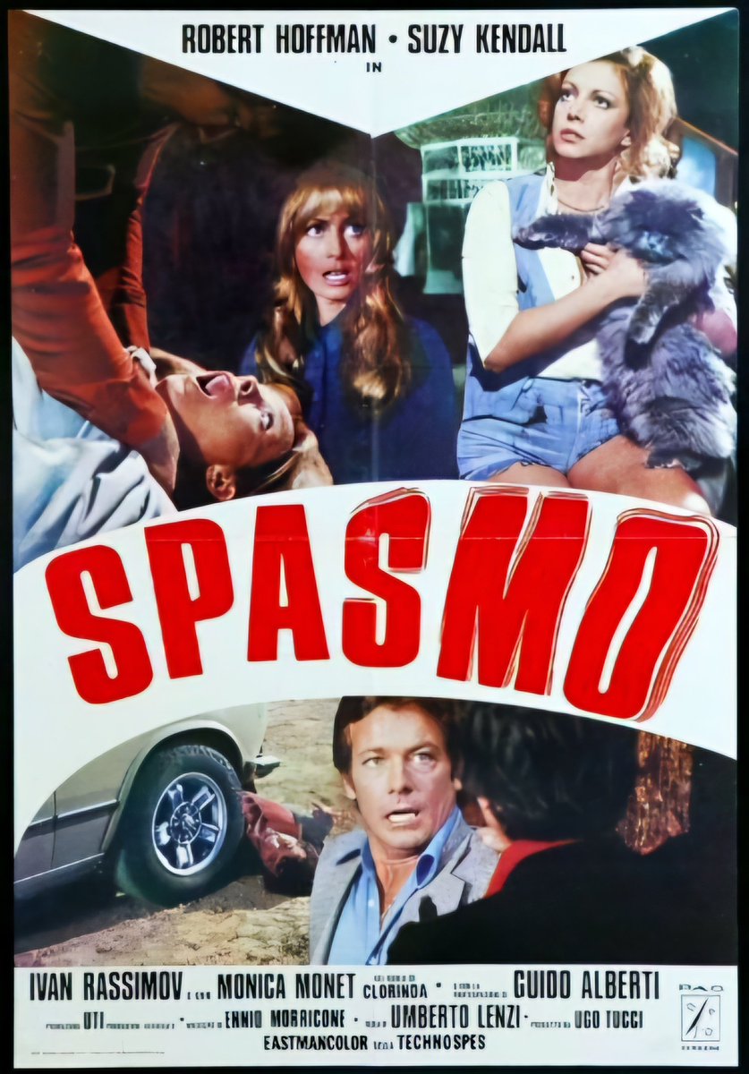 TheFilmFair's tweet photo. Alternative Italian film poster for #UmbertoLenzi's #Spasmo (1974) #RobertHoffman #SuzyKendall #IvanRassimov https://t.co/VIDunsHk5X
