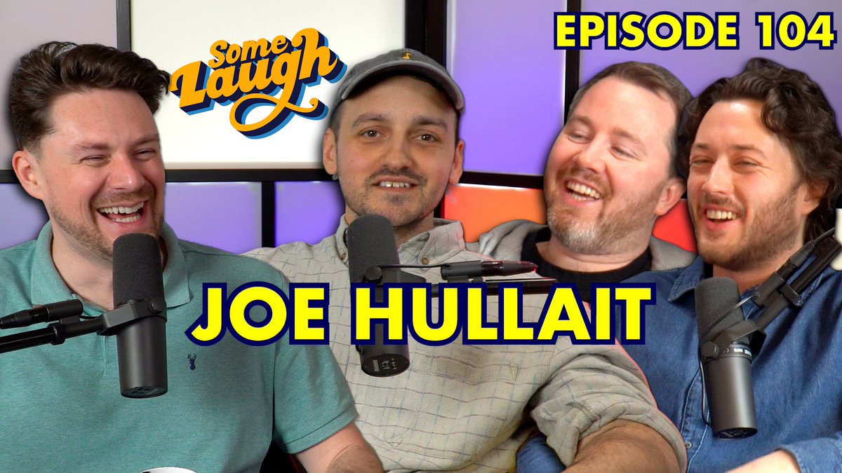 📣 EPISODE 104 OUT NOW 📣 🎙️with Scot Squad creator & Channel 4 comedy commissioner @joehullait 📺 Watch: youtu.be/xFszkyCQSfI?si… 🎧 Listen: linktr.ee/somelaugh