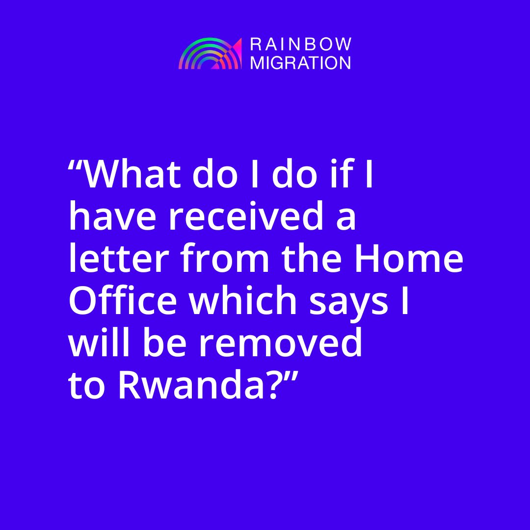 If you, or someone you know, who is #LGBTQ, has received a notice of intent for removal to Rwanda, read our guidance at the link below on what to do next. See > bit.ly/3UAg7FI You are not alone. We are here to help. #CompassionNotCruelty #RwandaNotInOurName