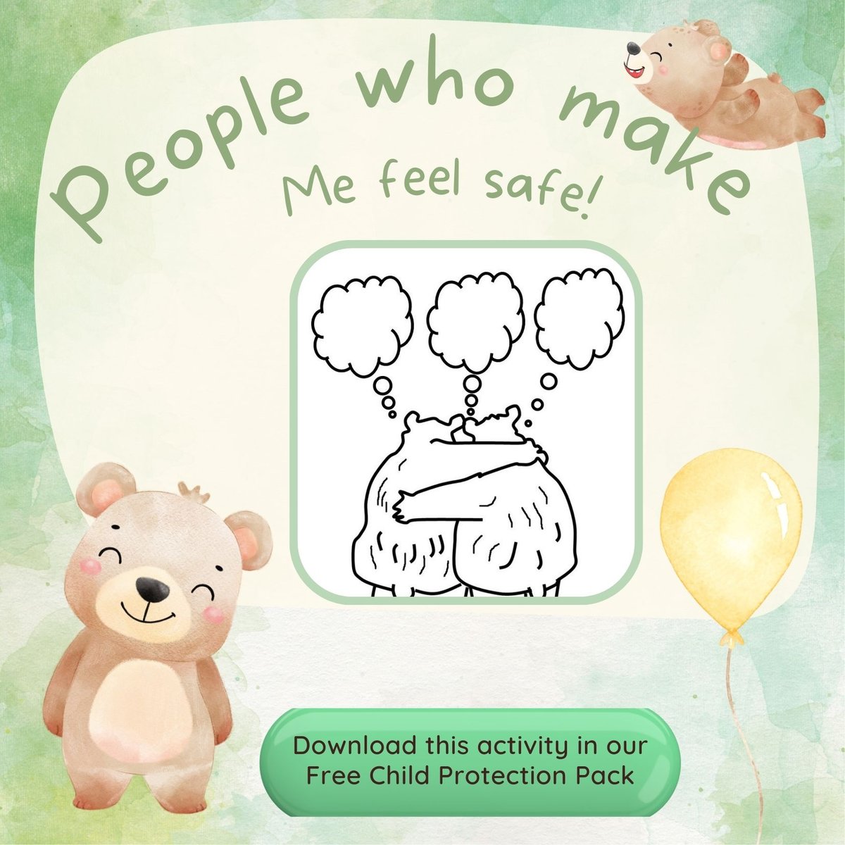 People who make me feel safe!  This activity is included in our FREE child protection pack ►educatorsdomain.com.au/free-child-pro… #eylf #nqs #mtop #qklg #veyldf #educatorsdomain #nqf #childsafety #childprotection