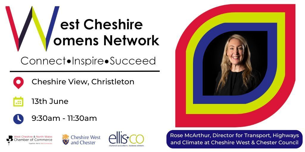 Details are in for our next @WCWomensNetwork event! 📢

Rose McArthur is Director for Transport, Highways and Climate at @Go_CheshireWest, having worked on transport strategy at London Olympics, Glasgow & Gold Coast Commonwealth Games, Sydney Light Rail & Melbourne Metro

👇