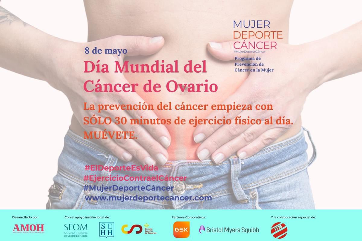 👩‍🦰 La FFIB visibiliza el Día Mundial del Cáncer de Ovario

⚽️ La FFIB se suma al programa "MUJER-DEPORTE-CÁNCER" hoy 8 de mayo, Día Mundial del Cáncer de Ovario y recomienda 30 minutos de deporte diario para prevenirlo

#porlavidamuevete