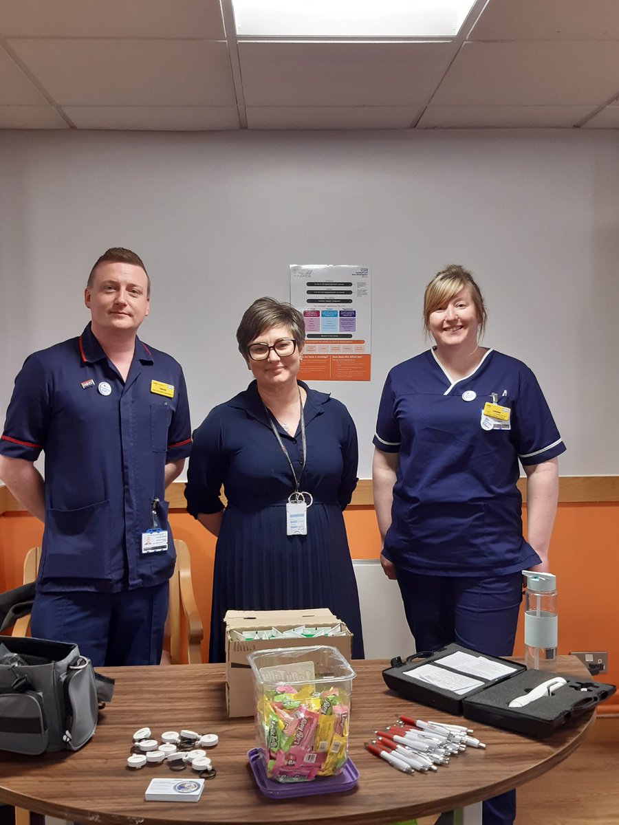 Happy World Hand Hygiene! <a href="/SCJohnson/">SC Johnson</a> promoting good hand health for our staff with fabulous AMU Team <a href="/SWBHnhs/">SWB NHS Trust</a>