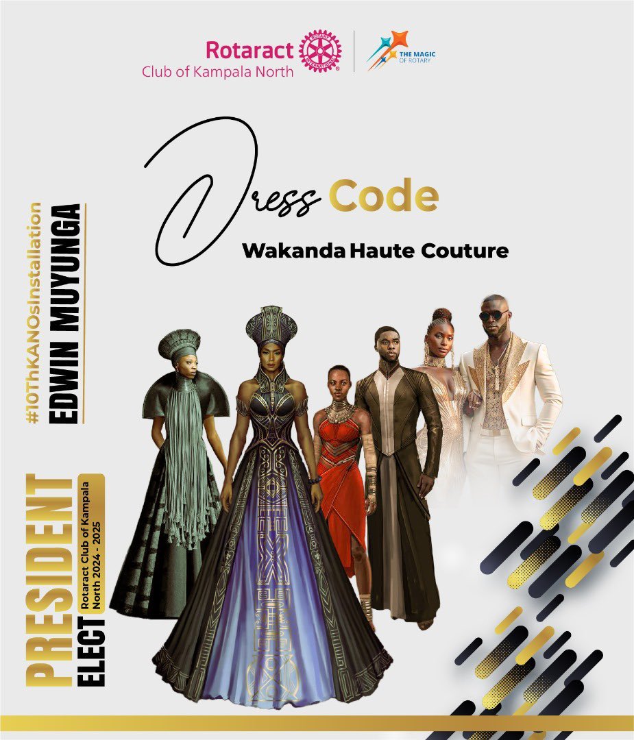 IT'S TIME TO SLAY THE RUNWAY! This should be the last week you visit that tailor for your WAKANDA Haute couture dress code for our #10ThKANOsInstallation of PE @EdwinMuyunga! Next week is too late, so hurry!