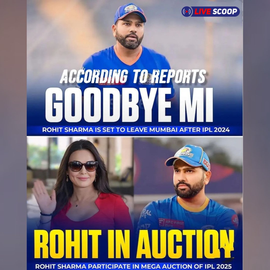 Rohit would be back for IPL 2025 – but will he don the MI blue or will it be some other colour?

Read More: livescoop.in

#IPLAuction #iplauction2024 #iplauction2025 #mumbaiindians #SRHvsLSG #MumbaiIndiansFans #rohitsharma #rohitsharmafans  #livescoop