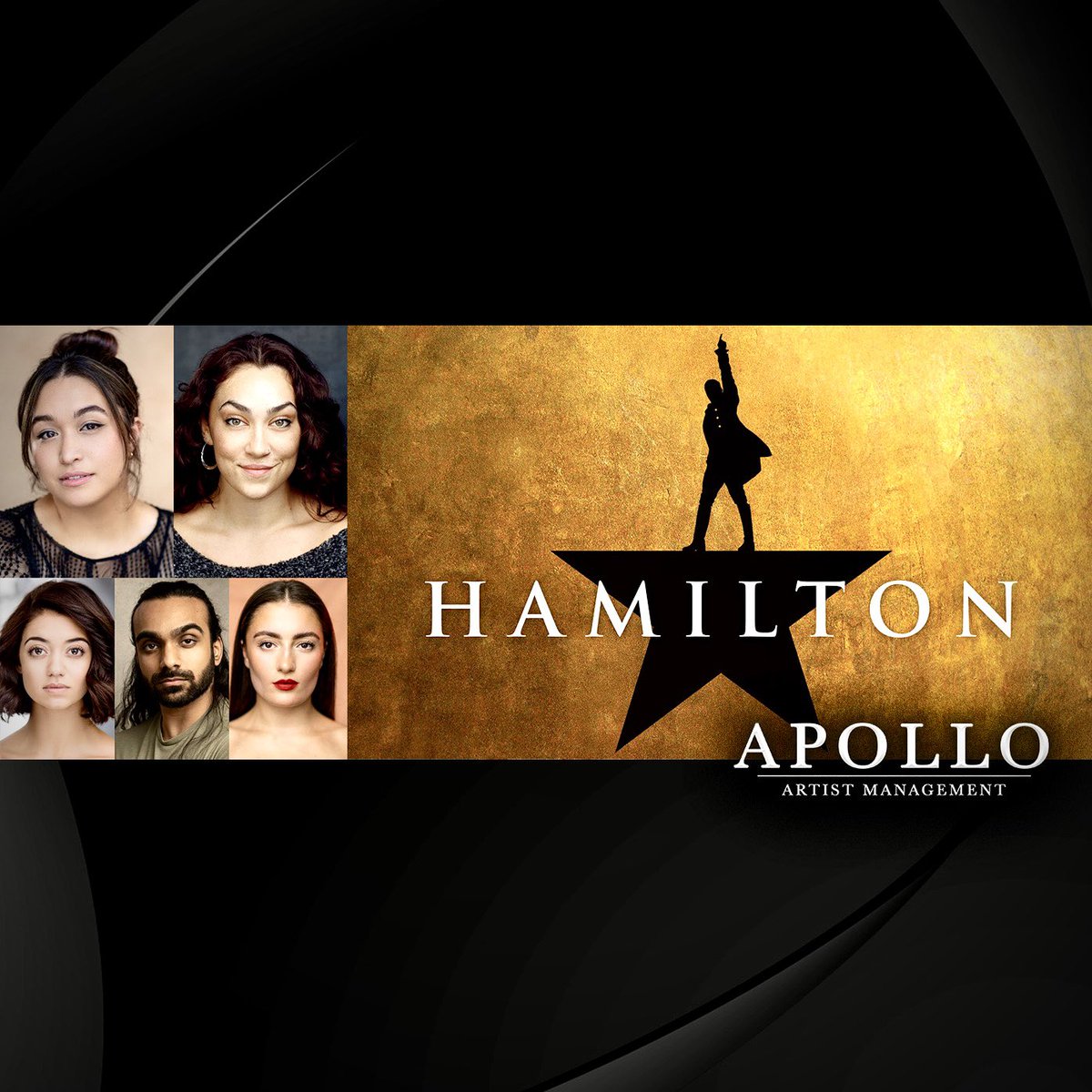 Delighted to announce that our incredible Nicola Espallardo & Roxanne Couch will be joining ‘Hamilton: The Musical’ in the West End alongside our fabulous trio of Ella Kora, Hassun Sharif & Gabriela Acosta! #TeamApollo #ProudAgents #TheRoomWhereItHappens